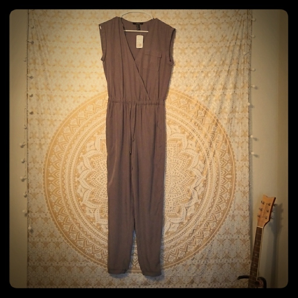 Long pant romper/jumpsuit.